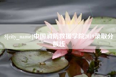 库尔勒中国消防救援学院2019录取分数线