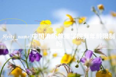 库尔勒中国消防救援学院有年龄限制吗
