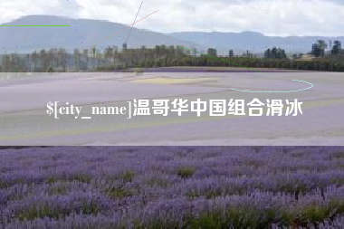 库尔勒温哥华中国组合滑冰