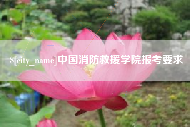 库尔勒中国消防救援学院报考要求