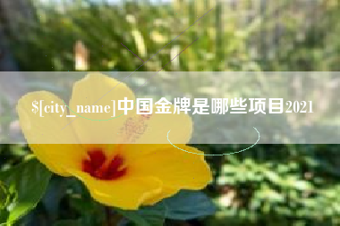 库尔勒中国金牌是哪些项目2021