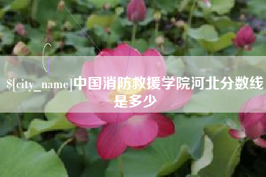 库尔勒中国消防救援学院河北分数线是多少