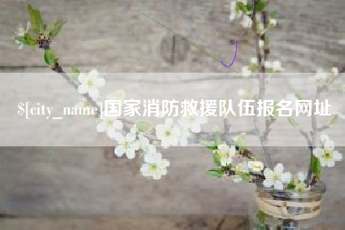 库尔勒国家消防救援队伍报名网址