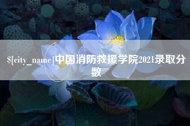 库尔勒中国消防救援学院2021录取分数