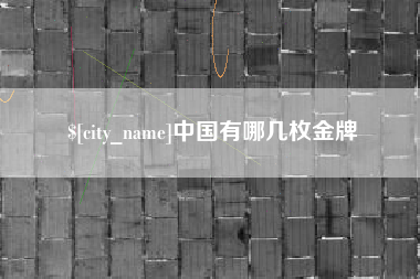 库尔勒中国有哪几枚金牌