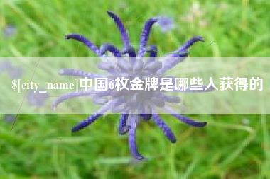 库尔勒中国6枚金牌是哪些人获得的