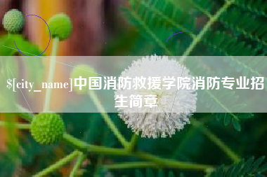 库尔勒中国消防救援学院消防专业招生简章
