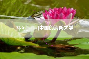 库尔勒中国的消防大学