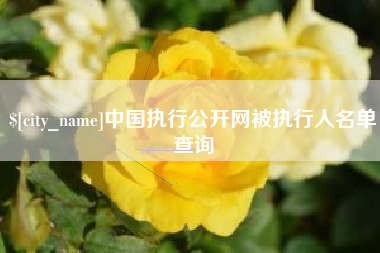 库尔勒中国执行公开网被执行人名单查询
