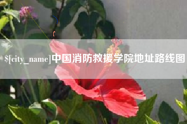 库尔勒中国消防救援学院地址路线图