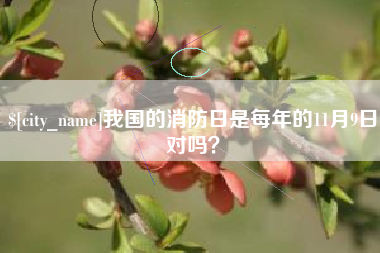 库尔勒我国的消防日是每年的11月9日对吗？