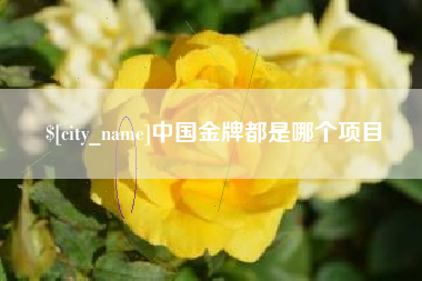 库尔勒中国金牌都是哪个项目