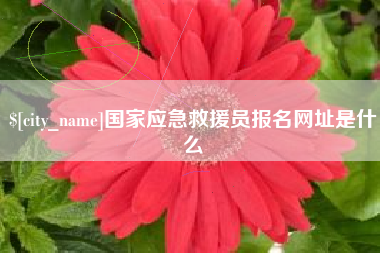 库尔勒国家应急救援员报名网址是什么