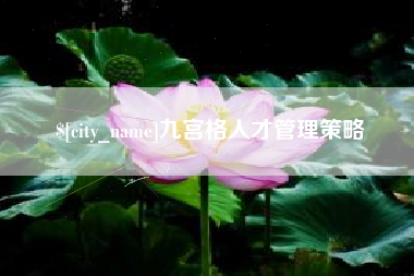 库尔勒九宫格人才管理策略