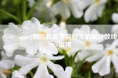 库尔勒消防救援学院招生录取分数线2020福建