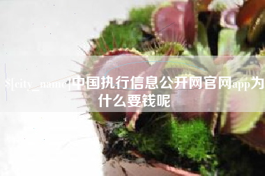 库尔勒中国执行信息公开网官网app为什么要钱呢